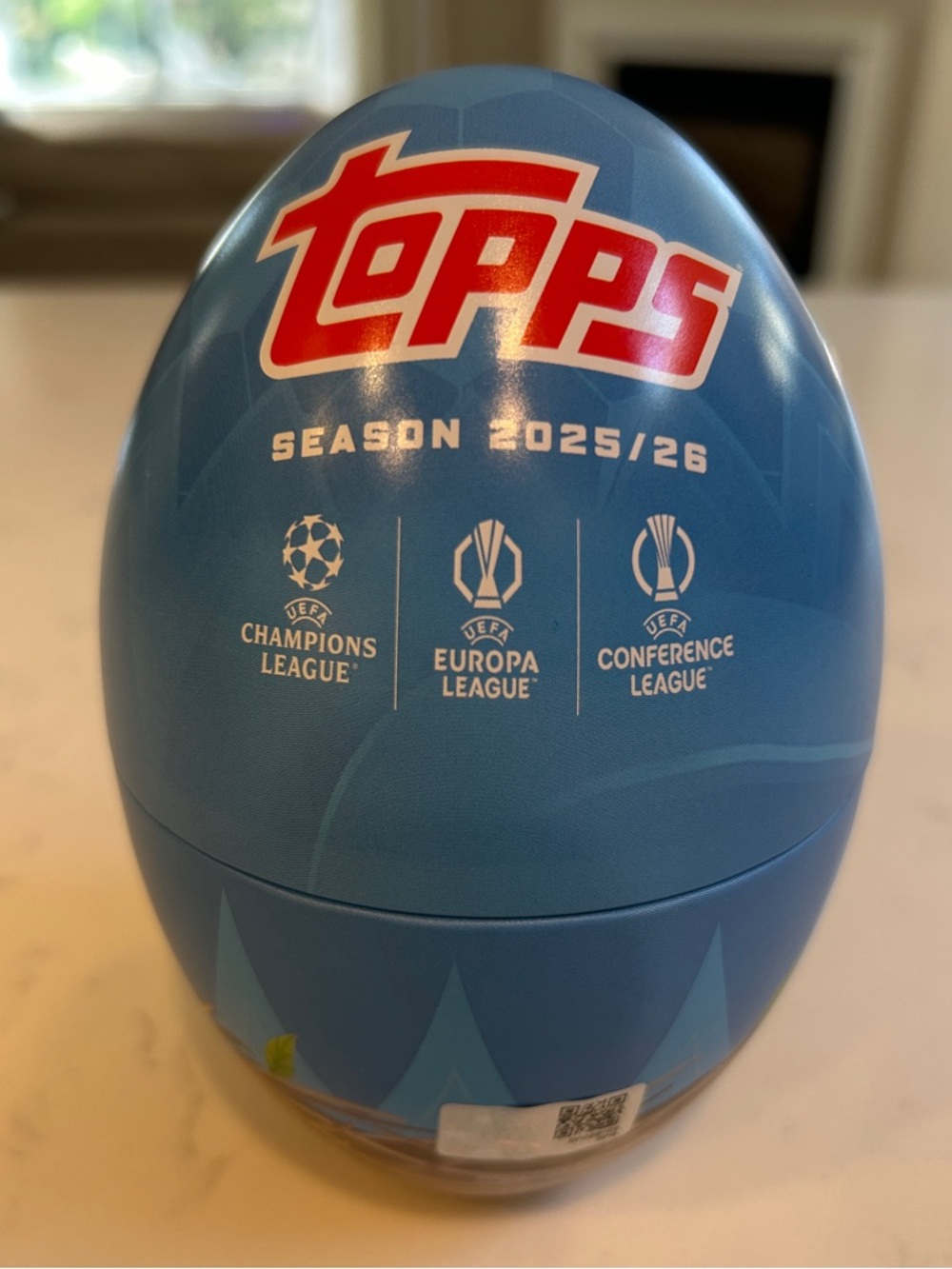 Topps UEFA 2025/26 Soccer Trading Card Egg Open Egg Cards Still Factory Sealed